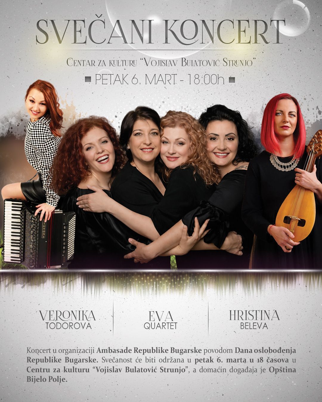 Opština Bijelo Polje i Ambasada Republike Bugarske vas pozivaju na svečani koncert