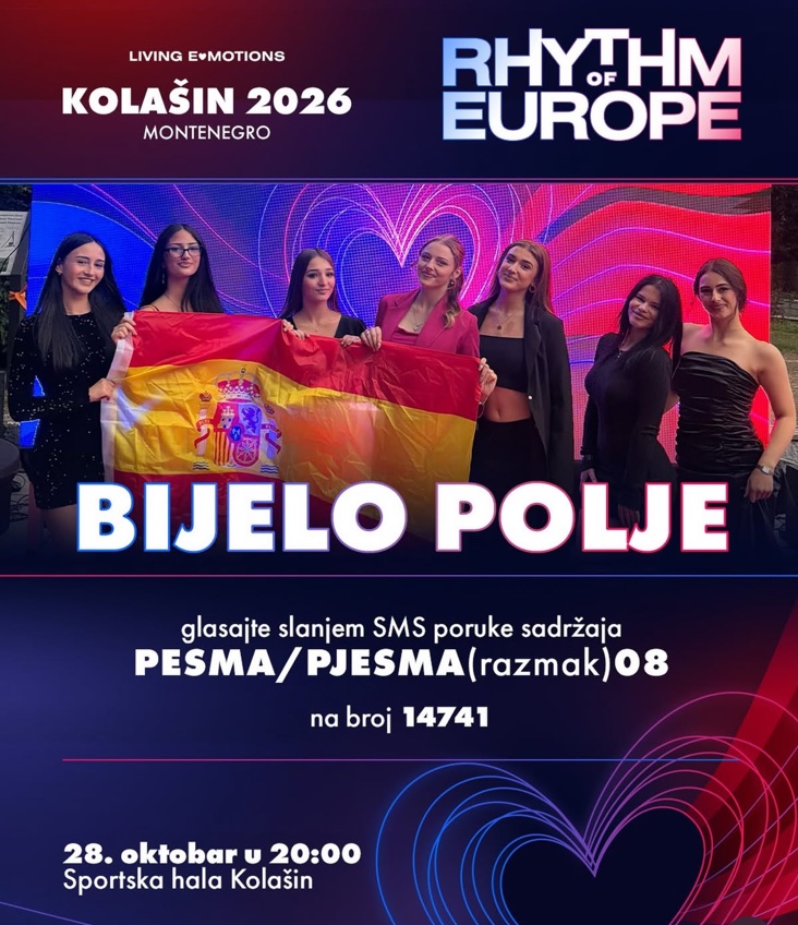 Podržimo predstavnice Bijelog Polja na festivalu „Ritam Evrope“!